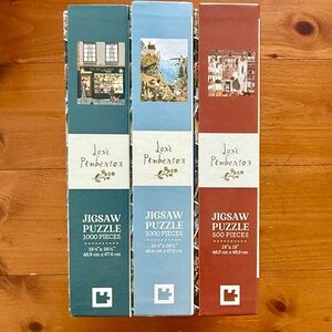 Jigsaw Puzzle Set - Blue, Red, Green